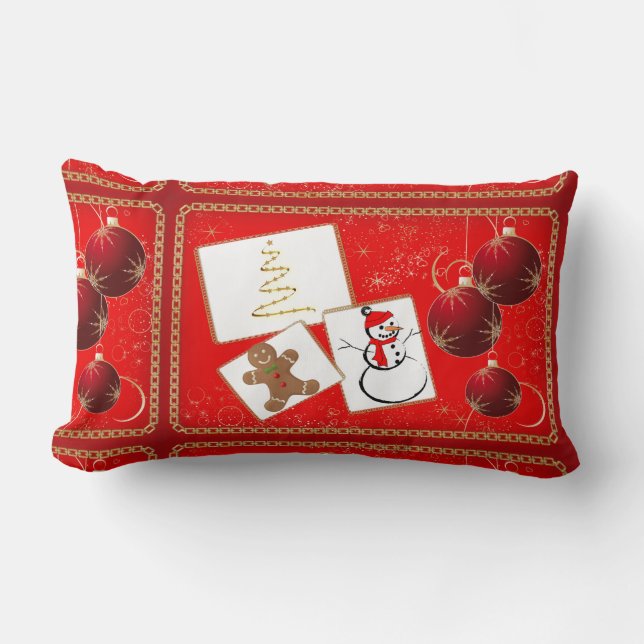 COJÍN LUMBAR COLECCIÓN DE NAVIDAD DE SUZANNE ELIZABETH (Anverso)