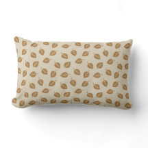 Colección de otoño Hojas beiges marrones Pillow