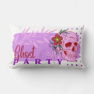Cojín Lumbar Colección de sellos de Halloween "fiesta fantasma"