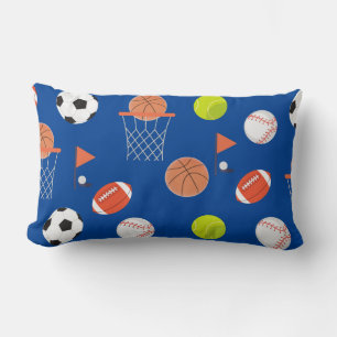 Cojín Lumbar Colección de temas de las bolas deportivas Pillow