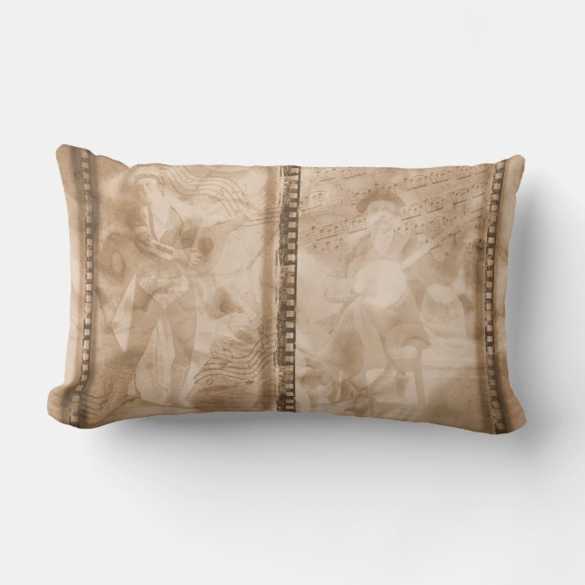 Cojín Lumbar Collage de Sepia Film para músicos de Victoria - L (Anverso)