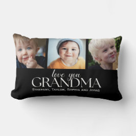 Cojín Lumbar Collage Photos for Grandma Love you