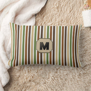 Cojín Lumbar Colores Woodland Stripe Monograma