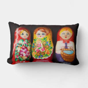 Cojín Lumbar Coloridas muñecas Matryoshka