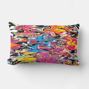 Cojín Lumbar Colorido Abstract Swirl