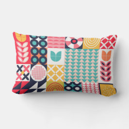 Cojín Lumbar Colorido Vibrante Funky