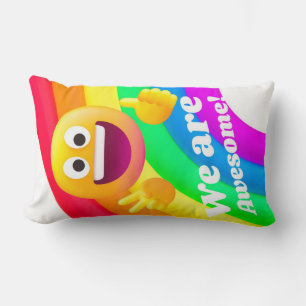 Cojín Lumbar comillas de iconos de caras