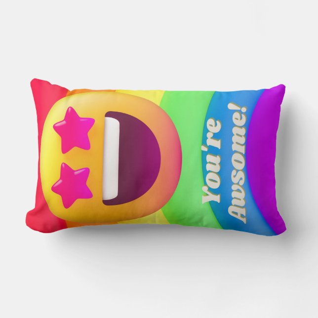 Cojín Lumbar comillas de iconos de caras (Anverso)