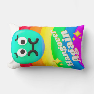 Cojín Lumbar comillas de iconos de caras