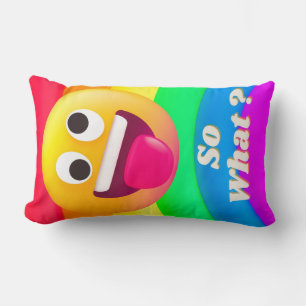 Cojín Lumbar comillas de iconos de caras