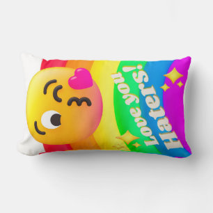 Cojín Lumbar comillas de iconos de caras