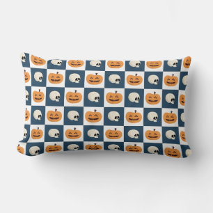 Cojín Lumbar Comprobaciones de calaveras y calabazas