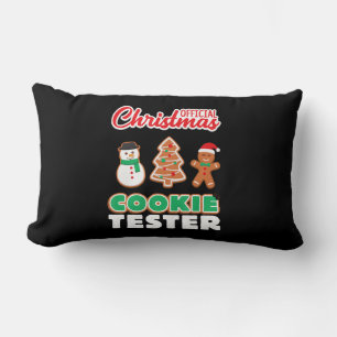 Cojín Lumbar Comprobador de cookies de navidades oficiales re