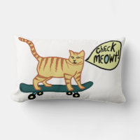 Comprobar Meowt Punny Skateboarding Cat