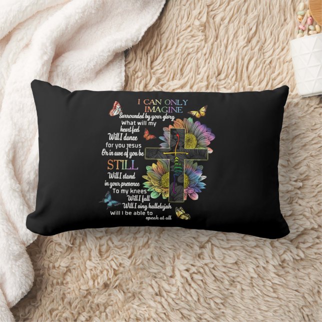 Cojín Lumbar Conciencia del autismo Sólo puedo imaginar la fe d (Manta)