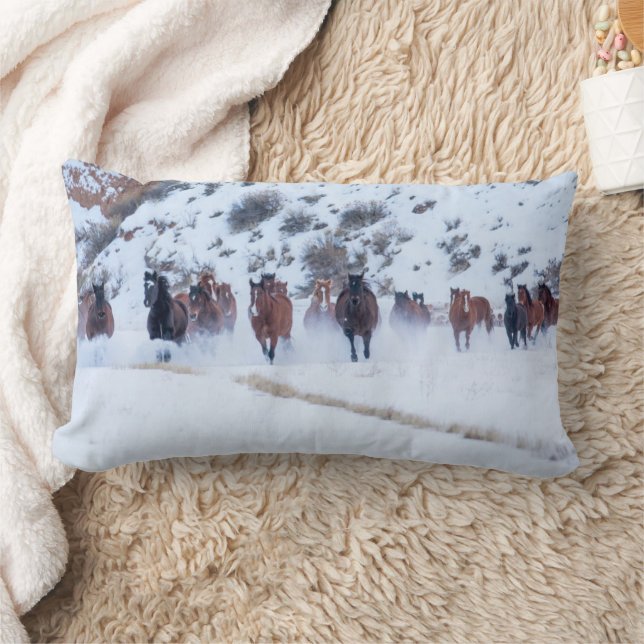 Cojín Lumbar Conducción de caballos vaqueros | Rancho Hideout,  (Manta)