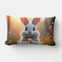 Conejo feliz de Pascua en la magia de la primavera
