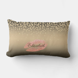 Cojín Lumbar Confeti de Papel de Estaño Brillante O Diamante ,L