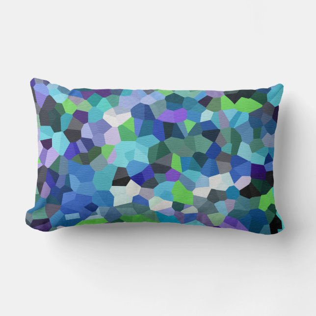 Cojín Lumbar Confeti Violet Blues (Anverso)