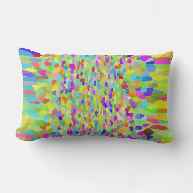 Cojín Lumbar Confetti Garden Fringe (Anverso)