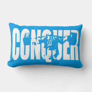 Cojín Lumbar CONQUER (Motivación de la construcción del cuerpo)