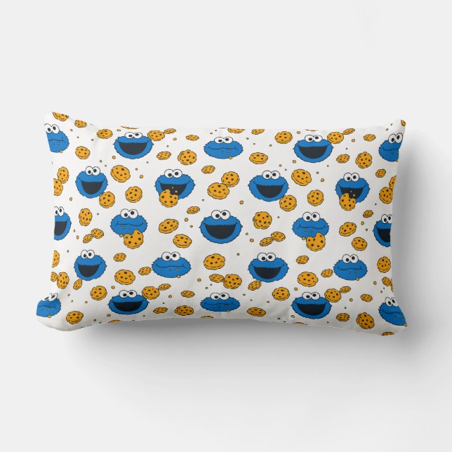Cojín Lumbar Cookie Monster | C es de Patrón de Galleta (Anverso)