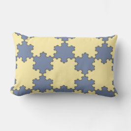Cojín Lumbar Copos de nieve de Koch Teselados (Modelo fractal)