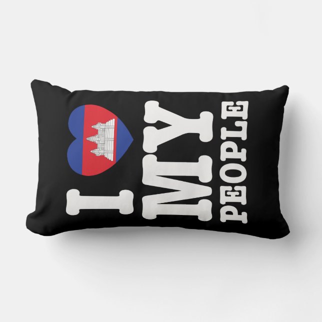 Cojín Lumbar Corazón (amor) Mis Jemeres (Anverso)