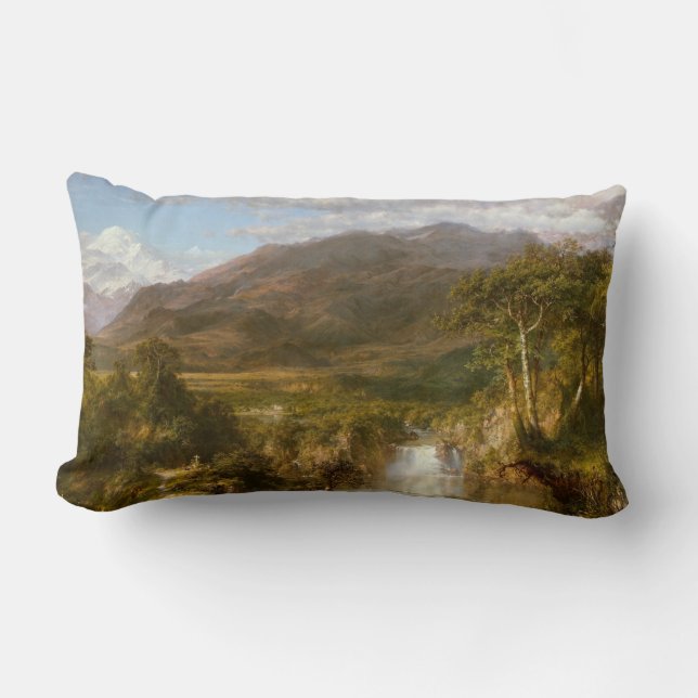 Cojín Lumbar Corazón de los Andes (Paisaje Sudamericano) (Anverso)