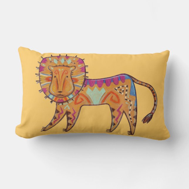 Cojín Lumbar Corazón del león (Anverso)