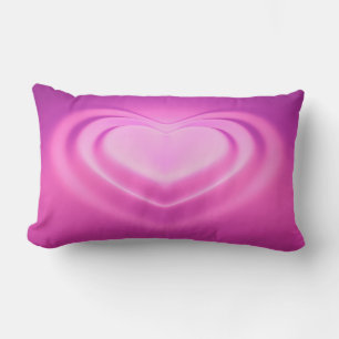 Cojín Lumbar corazón rosa