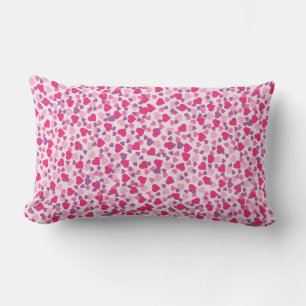 Cojín Lumbar Corazones rosados Amor Pillow