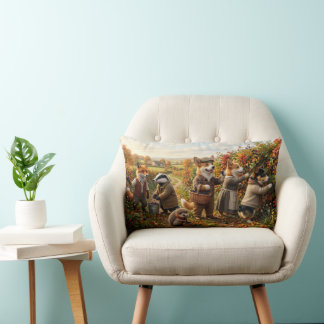 Cojín Lumbar Corgi Bosque Criatura Fantasía de la Cosecha de Ot