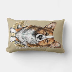 Cojín Lumbar Corgi Puppy Hugs