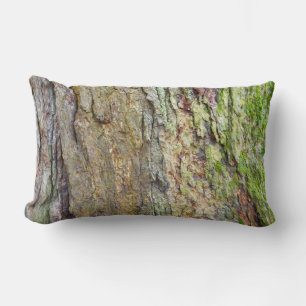 Cojín Lumbar Corteza de árbol cubierta de musgo