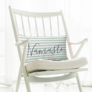 Cojín Lumbar Cota de Yoga de Meditación Namaste Patrón Verde