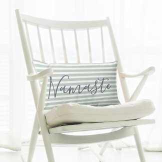 Cojín Lumbar Cota de Yoga de Meditación Namaste Patrón Verde