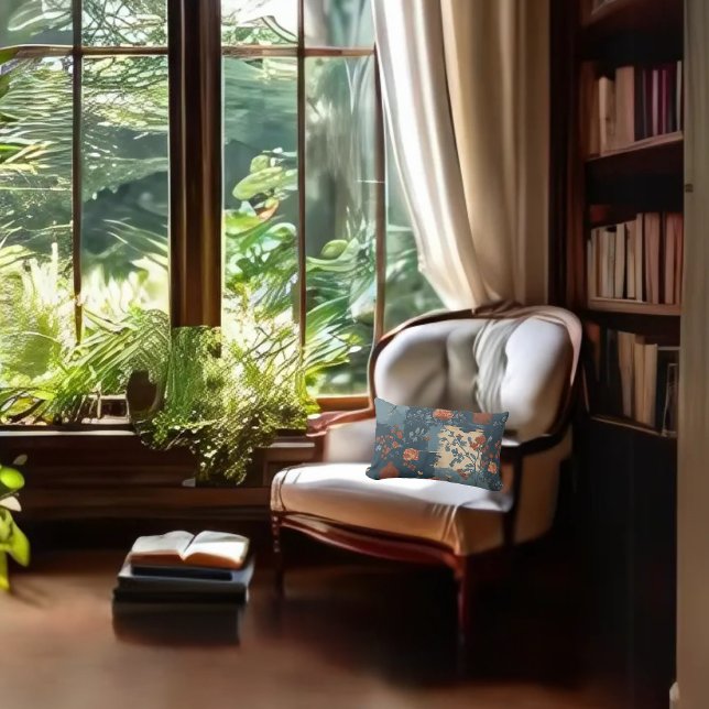 Cojín Lumbar Country Blue Rust Rust Farmhouse Triple Rocker (Subido por el creador)