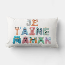 Cojín Lumbar Coussin décoratif - "Je t'aime maman"