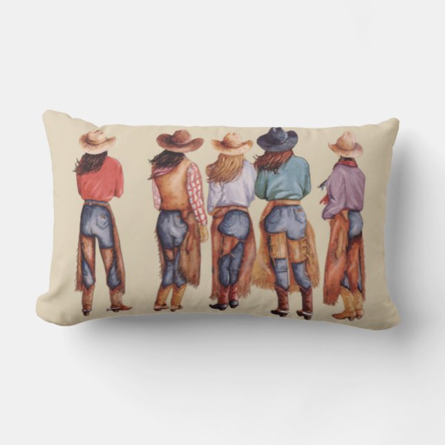 Cojín Lumbar Cowgirl Butts (Anverso)