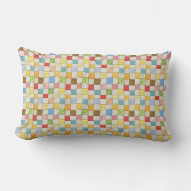 Cojín Lumbar CRAZY QUILT Lumbar Pillow (Anverso)