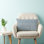 Cojín Lumbar Crear su propia cotización<br><div class="desc">Crea tu propio presupuesto personalizado lanzar almohada. Presenta una tipografía de máquina de escribir minimalista.</div>