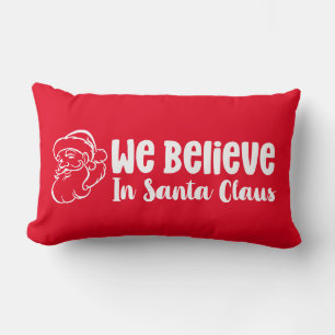 Cojín Lumbar Creemos en Santa Claus con Santa Claus