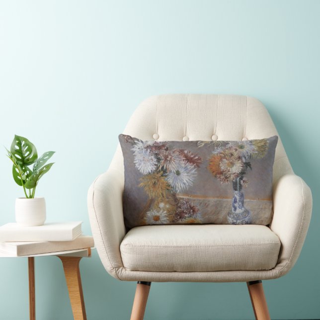 Cojín Lumbar Crisantemos de Gustave Caillebotte (Silla)