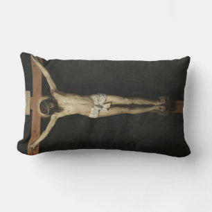 Cojín Lumbar Cristo crucificado en la cruz (fe) (Velázquez)