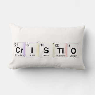 Cojín Lumbar Cristo Elementos Químicos