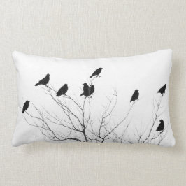 Cojín Lumbar Cromos De Resumen Blanco Y Negro