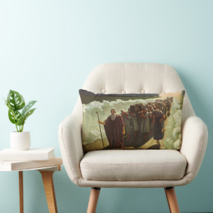 Cojín Lumbar Cruzamiento de Moisés del Mar Rojo, Religión Vinta