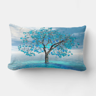 Cojín Lumbar Crystal Blue Tree