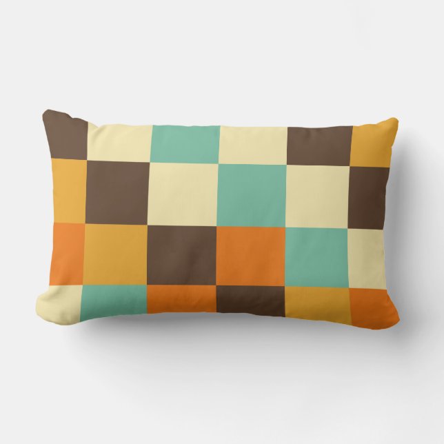 Cojín Lumbar Cuadrados coloridos 05 (Anverso)